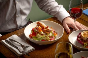 Salads and Wine at The Botanist Sloane Square