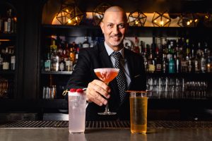 Bartender making cocktails at The Botanist Sloane Square
