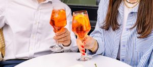 Aperol Spritz outside at the botanist sloane square