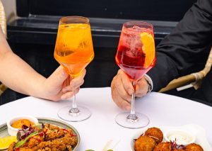 Campari and Crodino Spritz at The Botanist Sloane Square